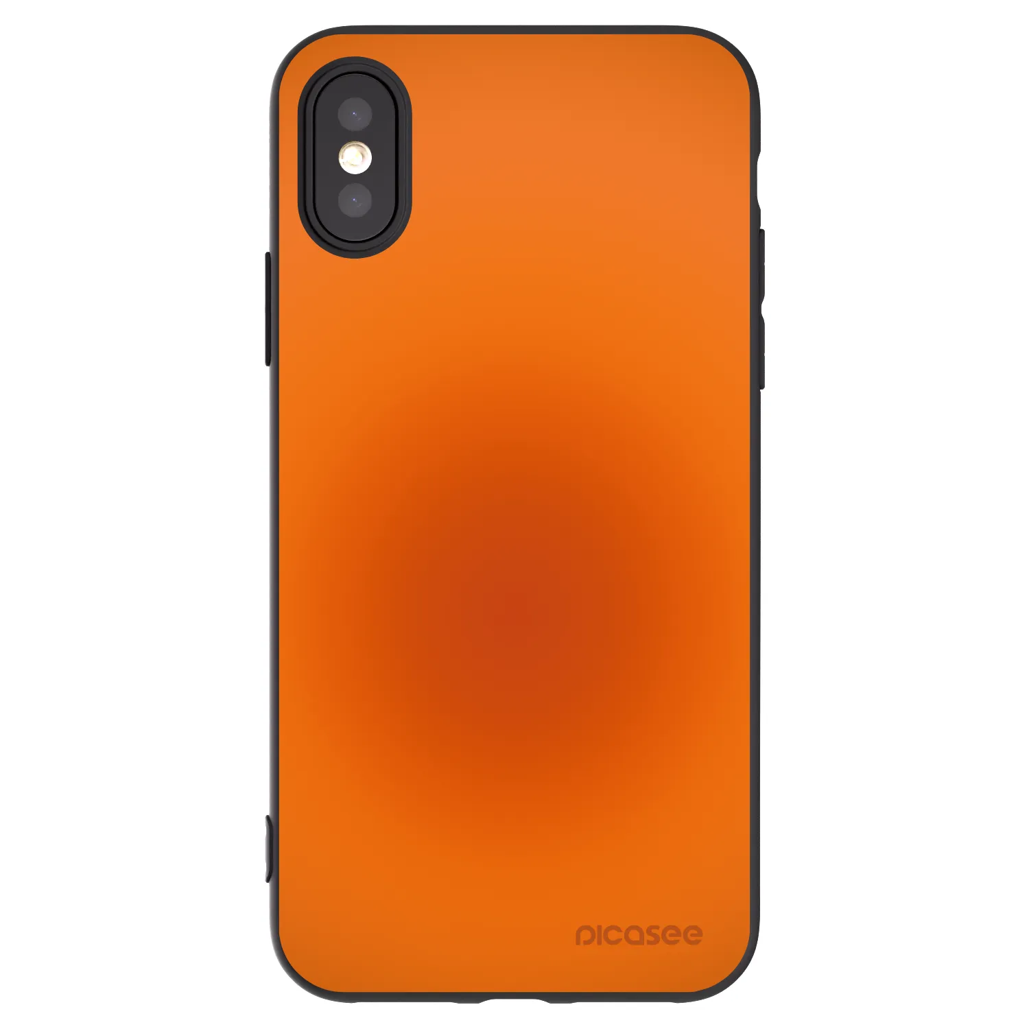 Picasee silikonowe czarne etui na Apple iPhone X/XS - Heat Core