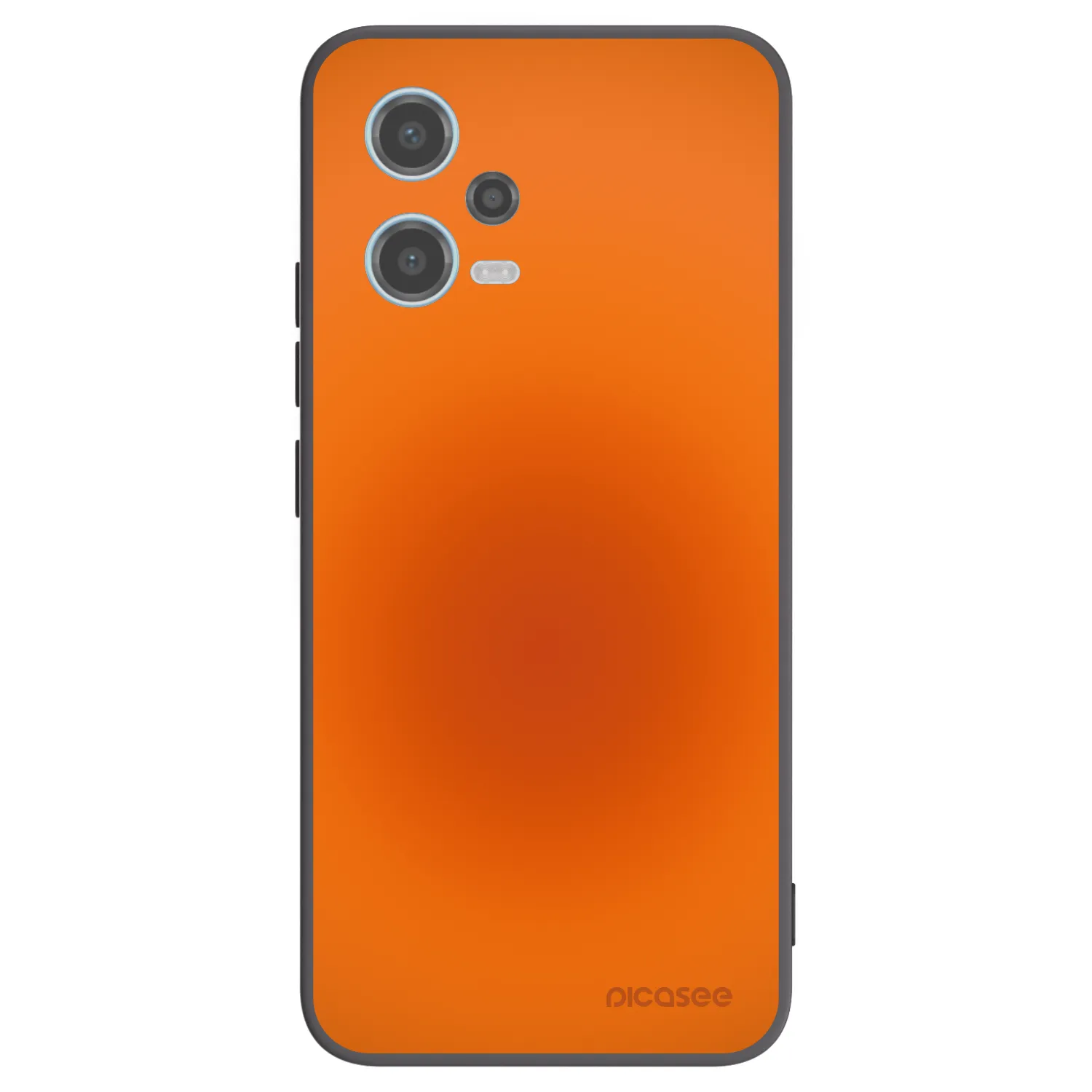 Picasee silikonowe czarne etui na Xiaomi Redmi Note 12 5G - Heat Core