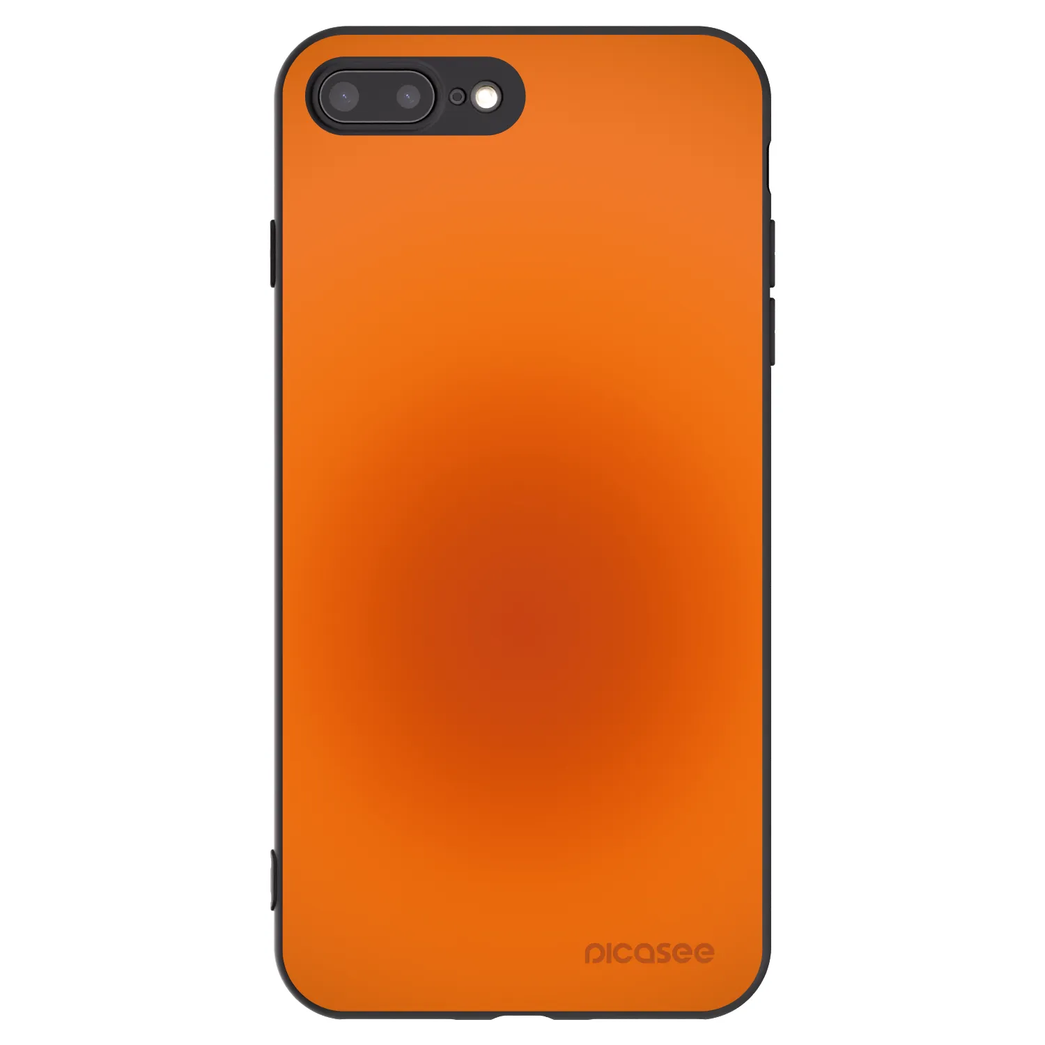 Picasee silikonowe czarne etui na Apple iPhone 8 Plus - Heat Core