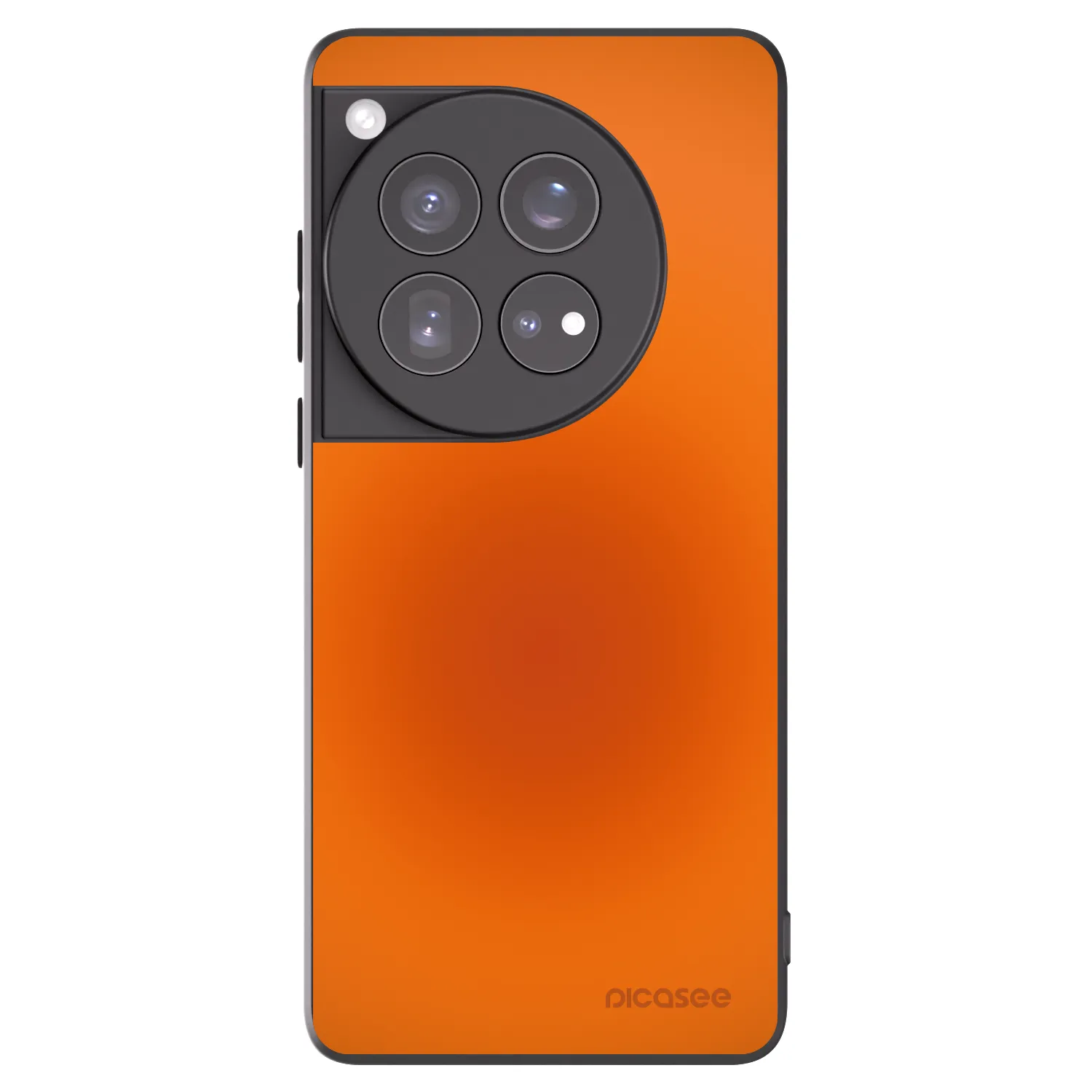 Picasee silikonowe czarne etui na OnePlus 12 5G - Heat Core
