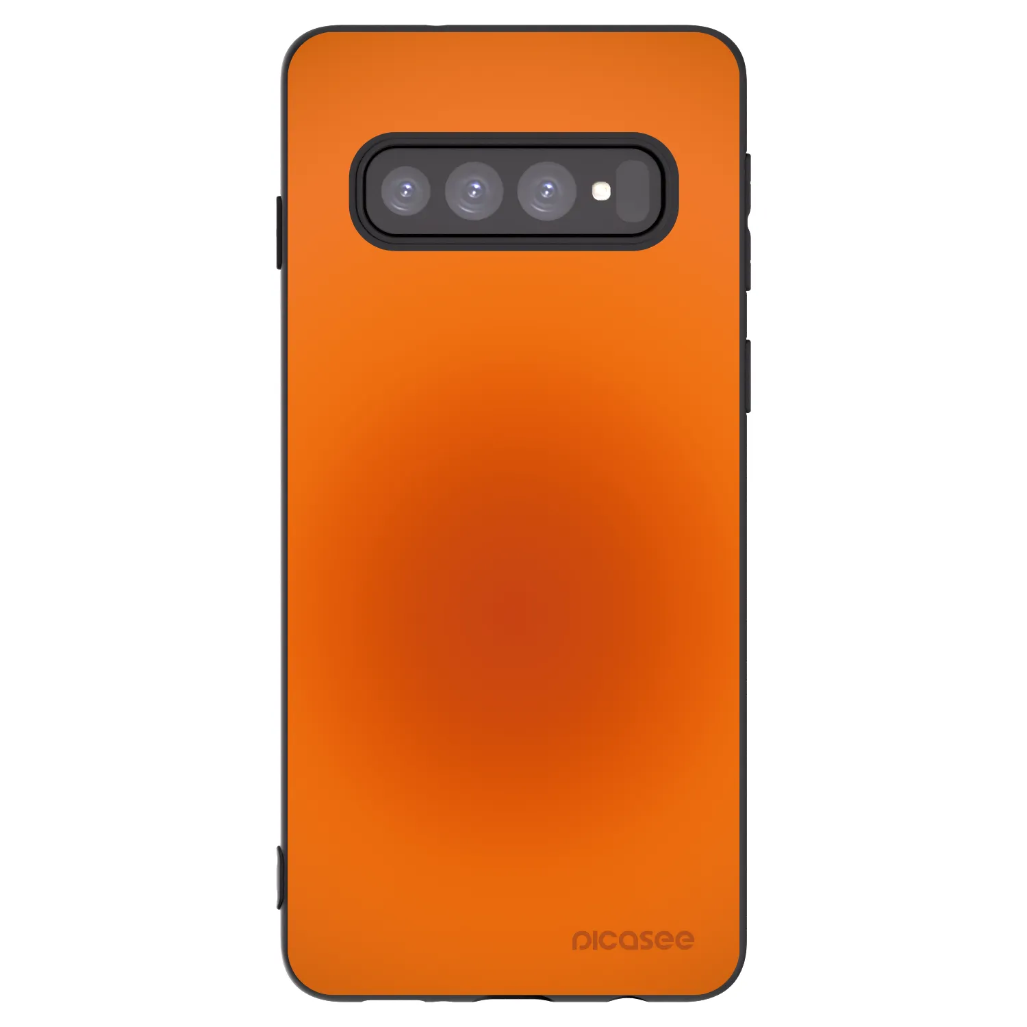 Picasee silikonowe czarne etui na Samsung Galaxy S10 G973 - Heat Core