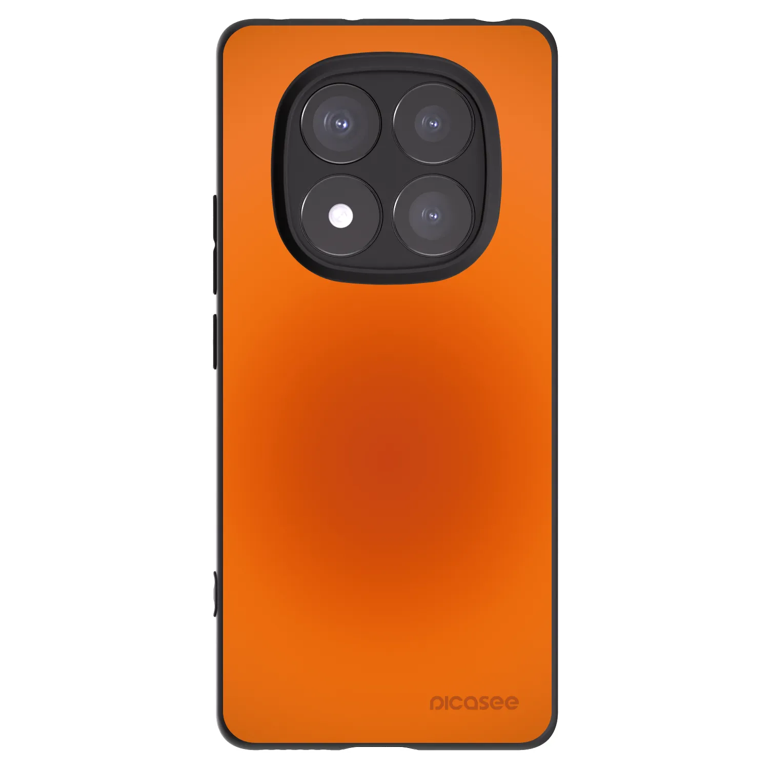 Picasee silikonowe czarne etui na Xiaomi Redmi Note 14 Pro 5G - Heat Core