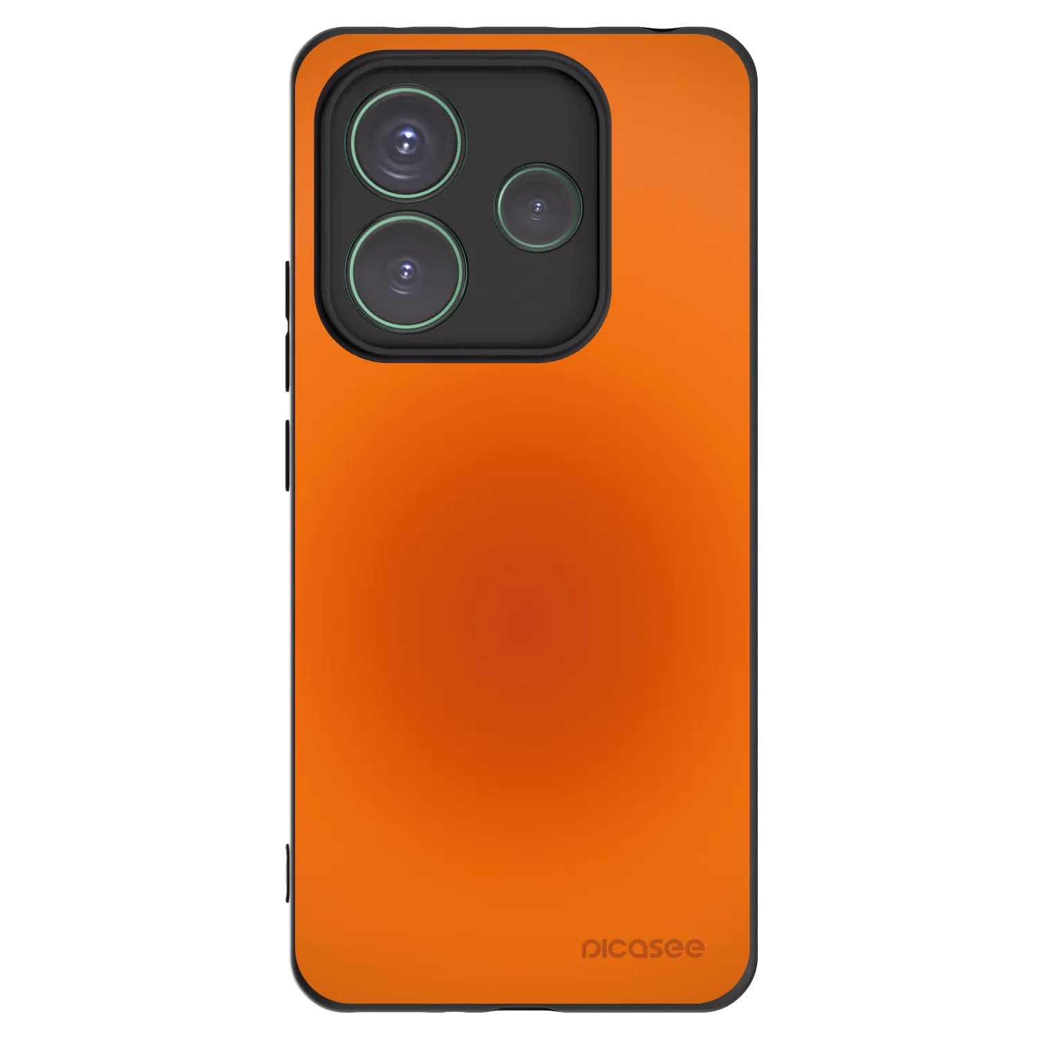 Picasee silikonowe czarne etui na Xiaomi Redmi Note 14 5G - Heat Core