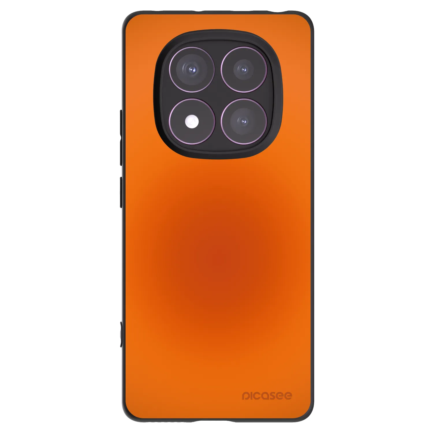 Picasee silikonowe czarne etui na Xiaomi Redmi Note 14 Pro 4G - Heat Core