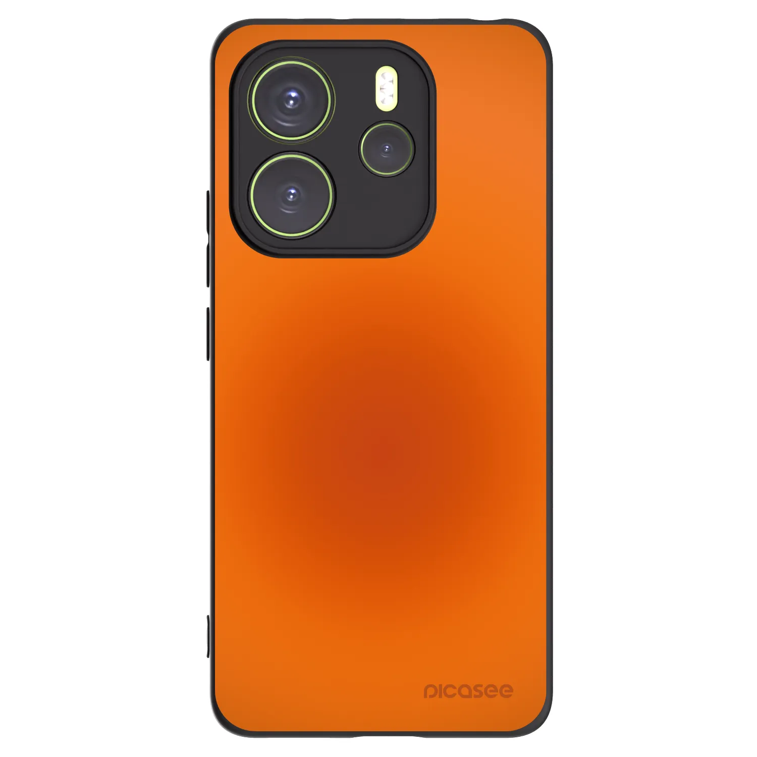 Picasee silikonowe czarne etui na Xiaomi Redmi Note 14 4G - Heat Core