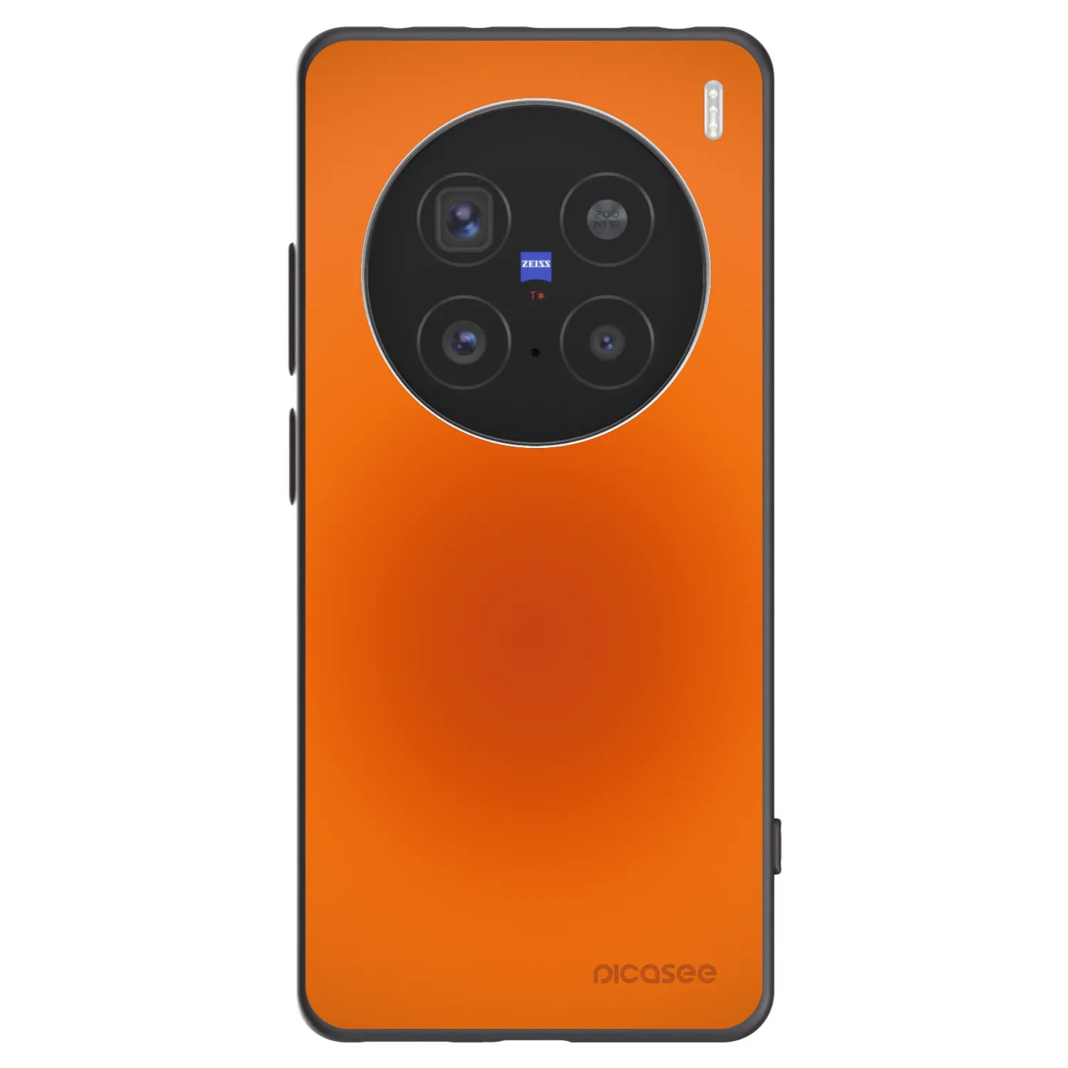 Picasee silikonowe czarne etui na Vivo X200 Pro - Heat Core