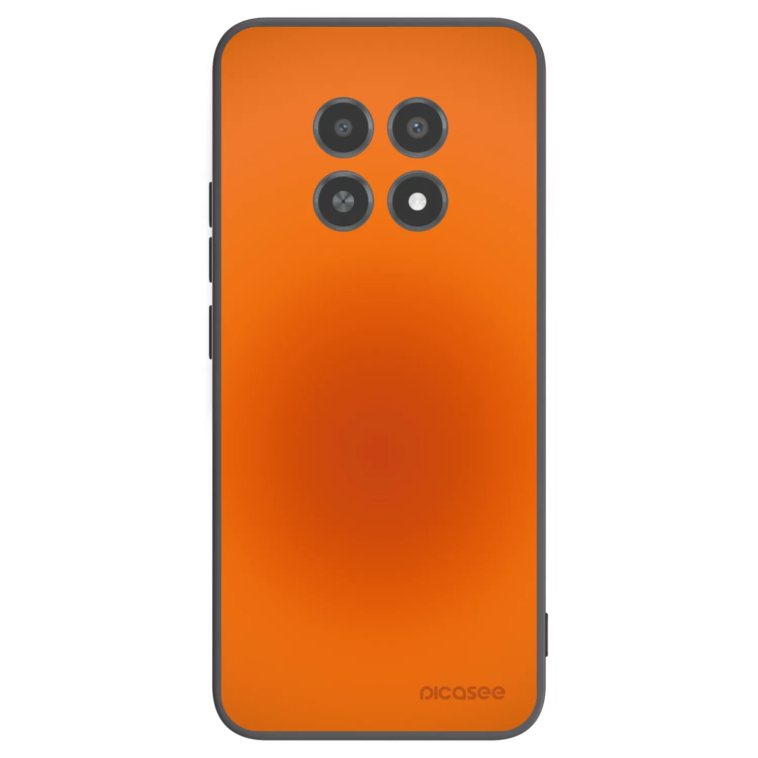 Picasee silikonowe czarne etui na Realme 12X - Heat Core