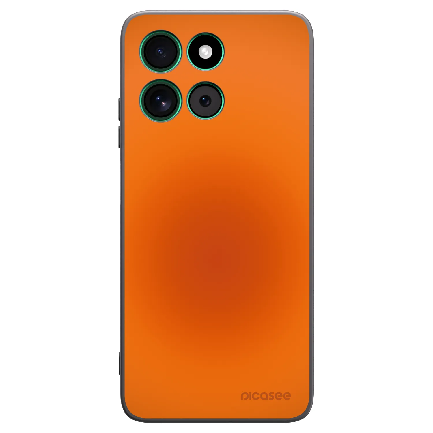 Picasee silikonowe czarne etui na Motorola Moto G57 Power - Heat Core