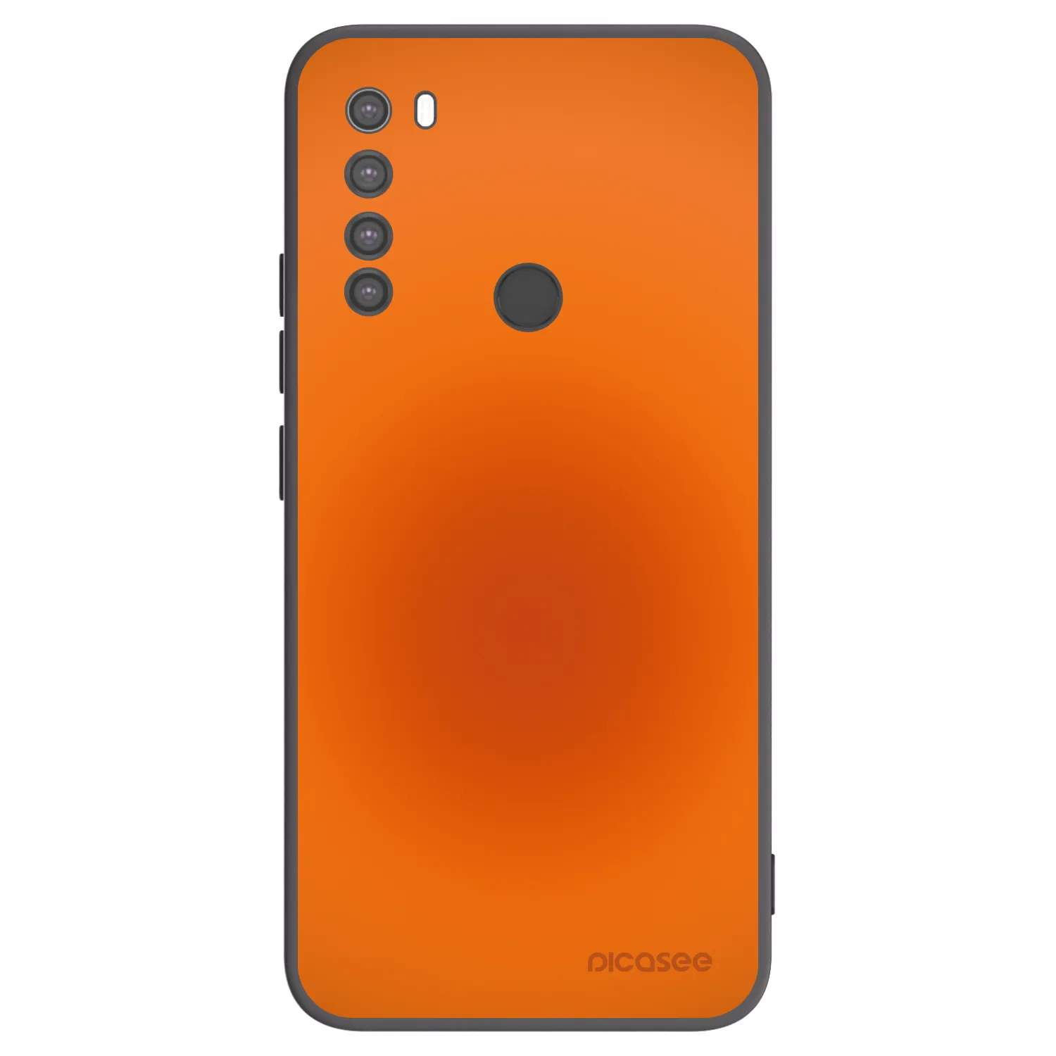 Picasee silikonowe czarne etui na Xiaomi Redmi Note 8 - Heat Core