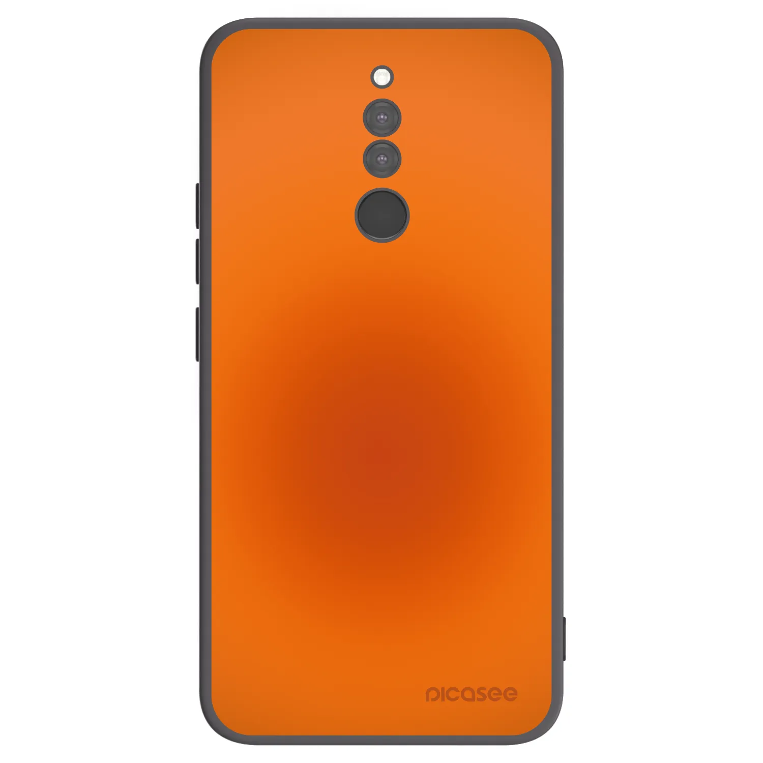 Picasee silikonowe czarne etui na Xiaomi Redmi 8 - Heat Core