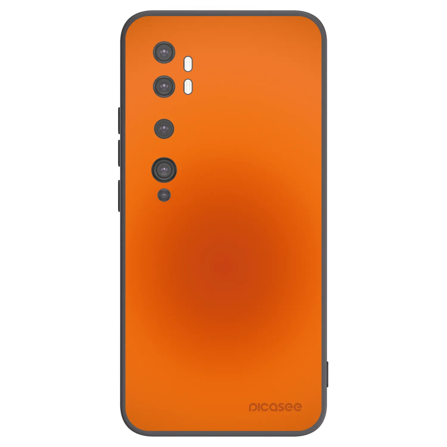 Picasee silikonowe czarne etui na Xiaomi Mi Note 10 (Pro) - Heat Core