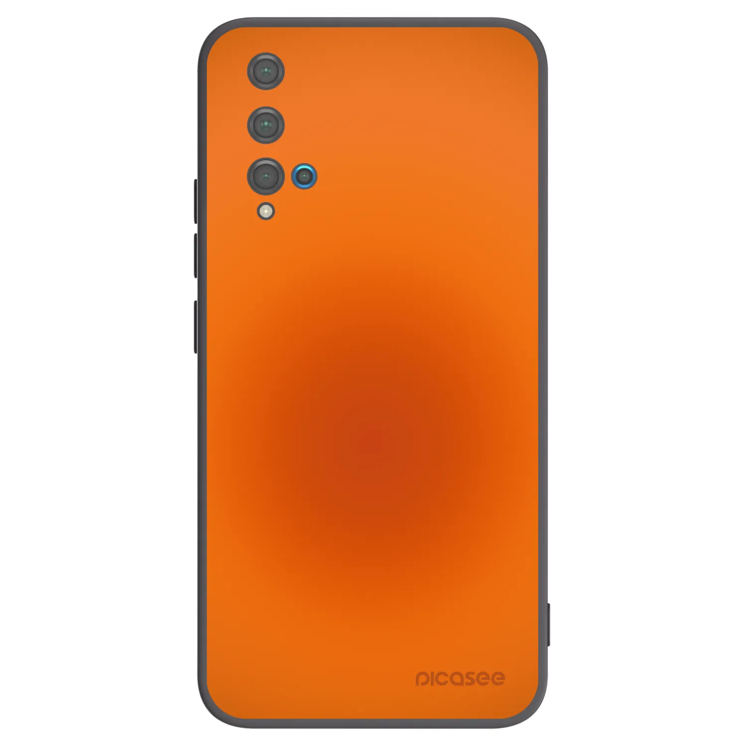 Picasee silikonowe czarne etui na Huawei Nova 5T - Heat Core