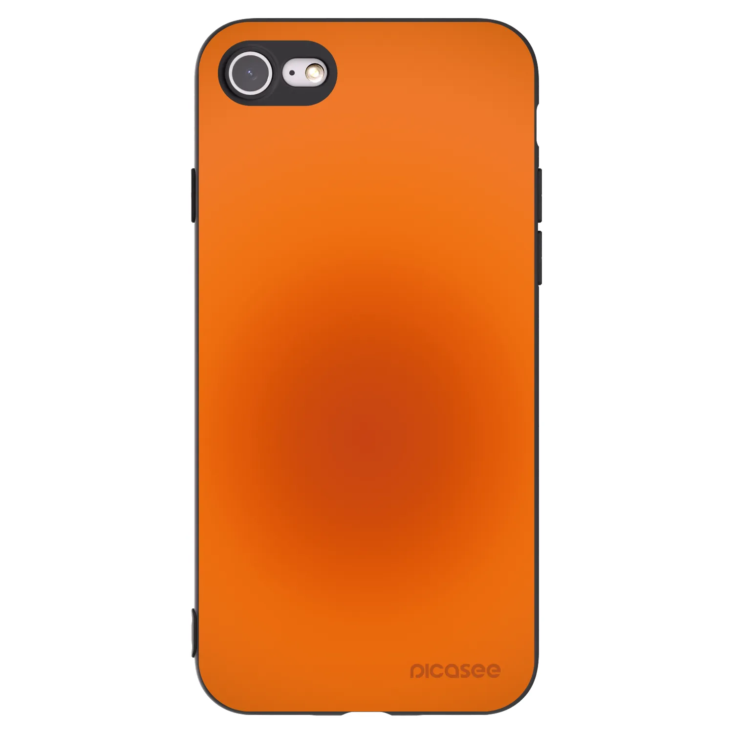 Picasee silikonowe czarne etui na Apple iPhone SE 2020 - Heat Core