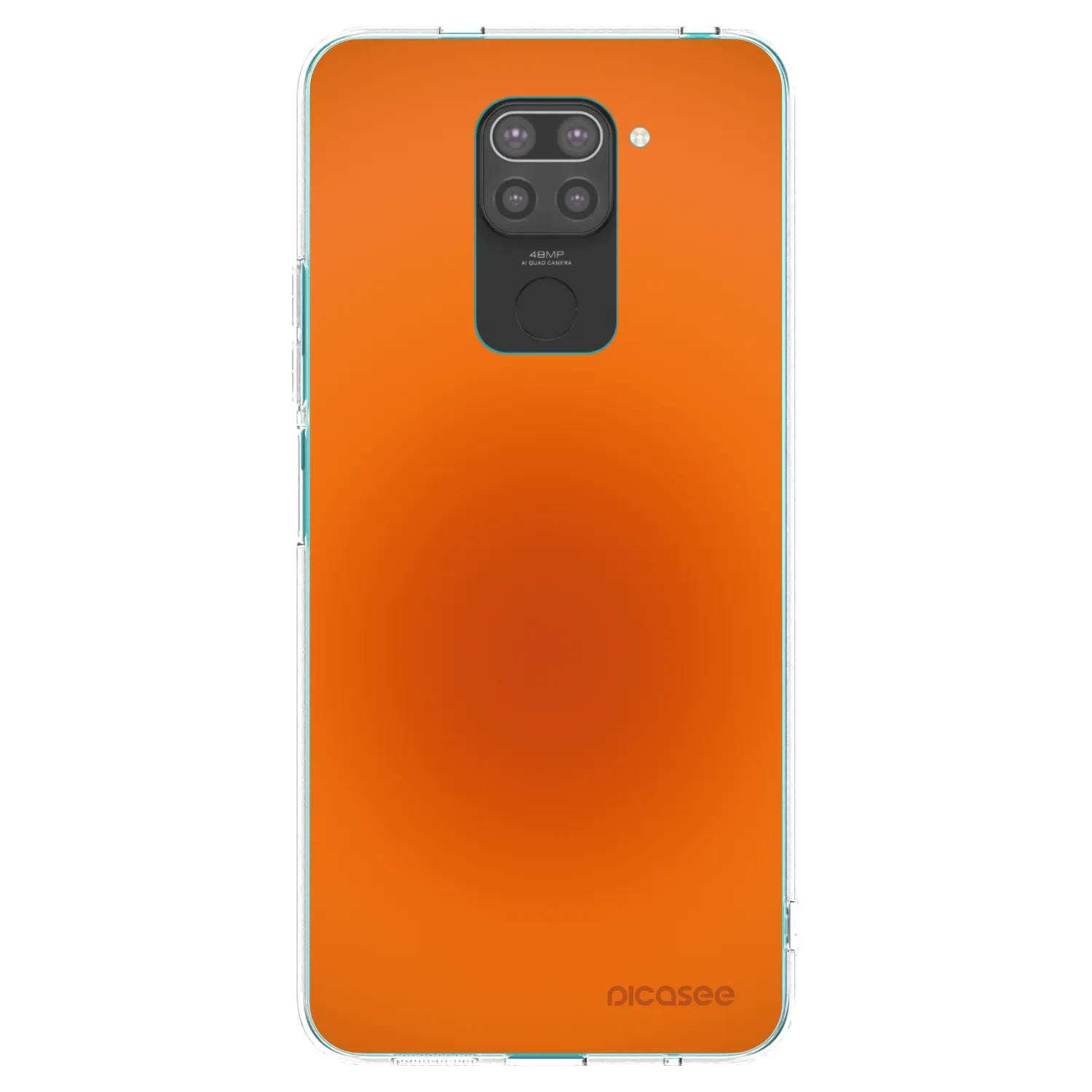 Picasee silikonowe czarne etui na Xiaomi Redmi Note 9 - Heat Core