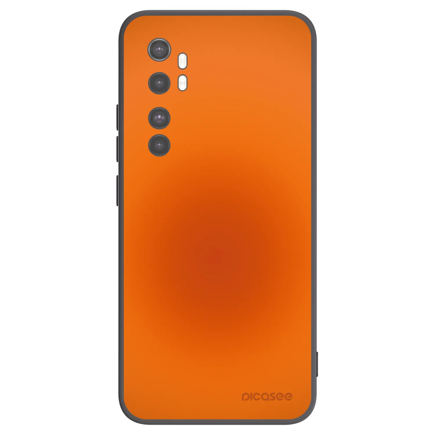 Picasee silikonowe czarne etui na Xiaomi Mi Note 10 Lite - Heat Core