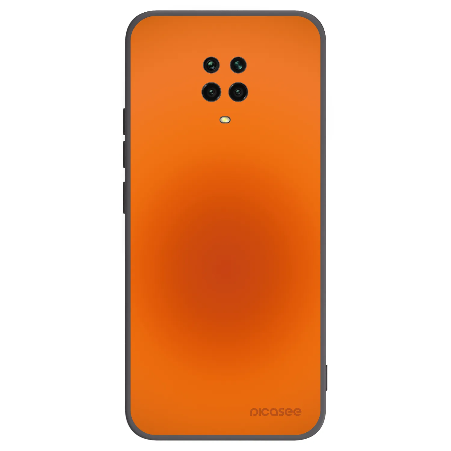 Picasee silikonowe czarne etui na Xiaomi Redmi Note 9S - Heat Core
