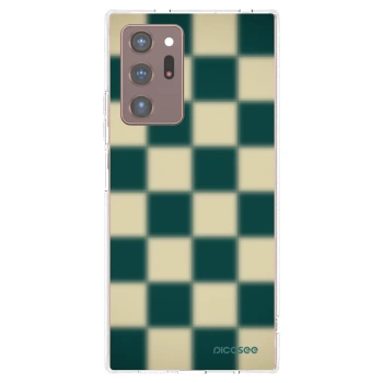 Picasee silikonowe przeźroczyste etui na Samsung Galaxy Note 20 Ultra - Shadow Chess