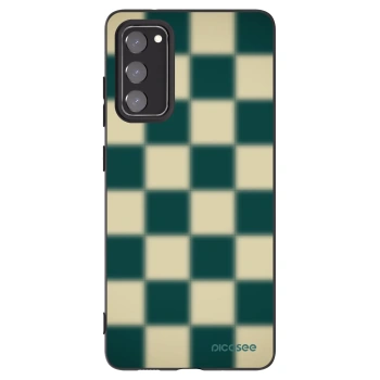 Picasee silikonowe czarne etui na Samsung Galaxy S20 FE - Shadow Chess