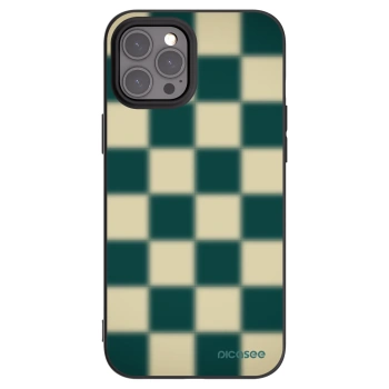 Picasee silikonowe czarne etui na Apple iPhone 12 Pro Max - Shadow Chess