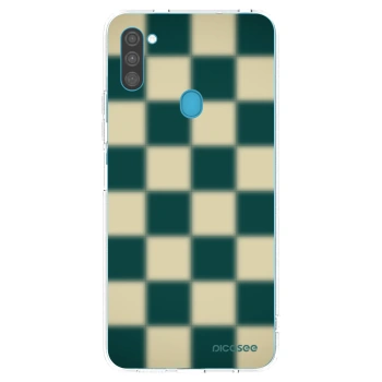 Picasee silikonowe przeźroczyste etui na Samsung Galaxy M11 - Shadow Chess