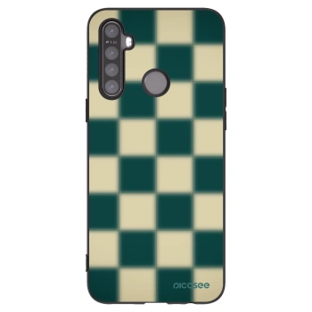 Picasee silikonowe czarne etui na Realme 5 - Shadow Chess