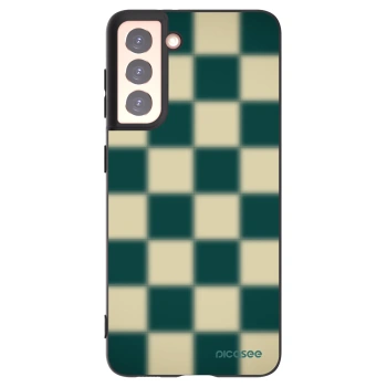 Picasee silikonowe czarne etui na Samsung Galaxy S21 5G G991B - Shadow Chess