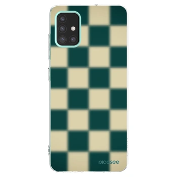 Picasee silikonowe przeźroczyste etui na Samsung Galaxy M31s - Shadow Chess