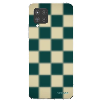 Picasee silikonowe przeźroczyste etui na Samsung Galaxy A42 A426B - Shadow Chess