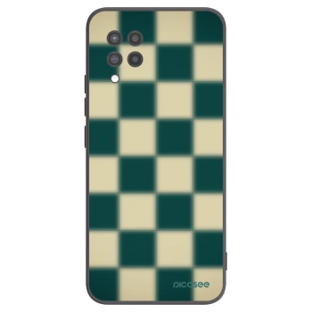 Picasee silikonowe czarne etui na Samsung Galaxy A42 A426B - Shadow Chess