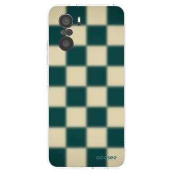 Picasee silikonowe przeźroczyste etui na Xiaomi Poco F3 - Shadow Chess