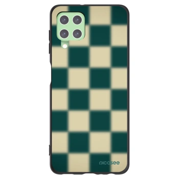 Picasee silikonowe czarne etui na Samsung Galaxy A22 A225F 4G - Shadow Chess