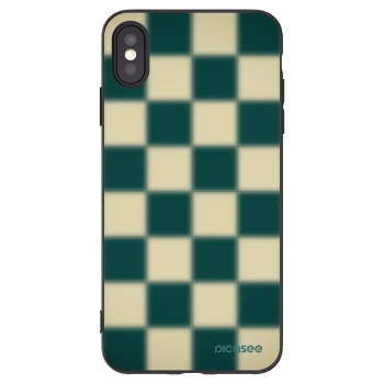 Picasee silikonowe czarne etui na Apple iPhone XS Max - Shadow Chess