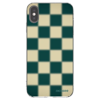 Picasee silikonowe przeźroczyste etui na Apple iPhone XS Max - Shadow Chess