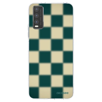 Picasee silikonowe przeźroczyste etui na Vivo Y20s - Shadow Chess
