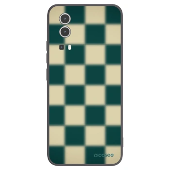 Picasee silikonowe czarne etui na Vivo Y72 5G - Shadow Chess