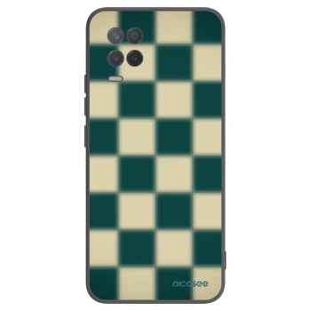 Picasee silikonowe czarne etui na Realme 8 5G - Shadow Chess