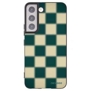 Picasee silikonowe czarne etui na Samsung Galaxy S22 5G - Shadow Chess