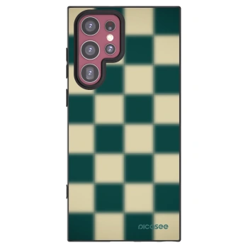 Picasee silikonowe czarne etui na Samsung Galaxy S22 Ultra 5G - Shadow Chess