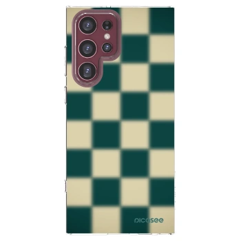 Picasee silikonowe przeźroczyste etui na Samsung Galaxy S22 Ultra 5G - Shadow Chess