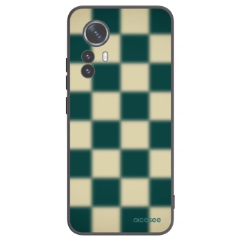 Picasee silikonowe czarne etui na Xiaomi 12 Pro - Shadow Chess