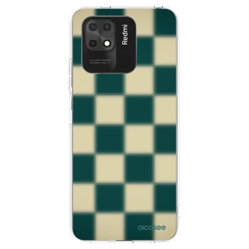 Picasee silikonowe przeźroczyste etui na Xiaomi Redmi 10C - Shadow Chess