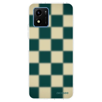Picasee silikonowe przeźroczyste etui na Vivo Y01 - Shadow Chess