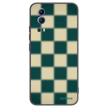Picasee silikonowe czarne etui na Vivo Y52 5G - Shadow Chess