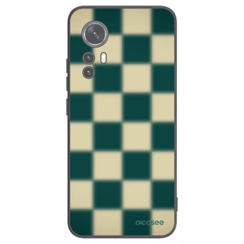 Picasee silikonowe czarne etui na Xiaomi 12X - Shadow Chess