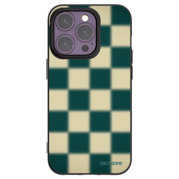 Picasee silikonowe czarne etui na Apple iPhone 14 Pro - Shadow Chess