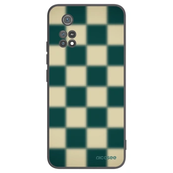 Picasee silikonowe czarne etui na Xiaomi Poco M4 Pro - Shadow Chess