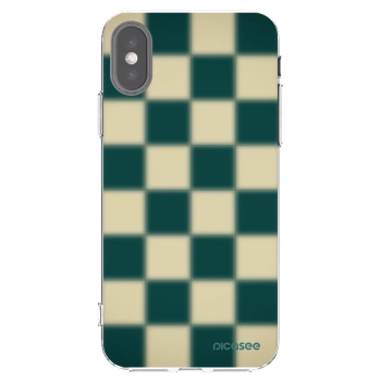 Picasee silikonowe przeźroczyste etui na Apple iPhone X/XS - Shadow Chess