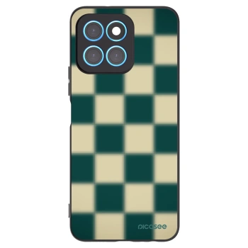 Picasee silikonowe czarne etui na Honor X8 5G - Shadow Chess