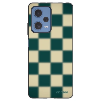 Picasee silikonowe czarne etui na Xiaomi Redmi Note 12 Pro 5G - Shadow Chess