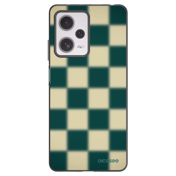 Picasee silikonowe czarne etui na Xiaomi Redmi Note 12 Pro+ 5G - Shadow Chess